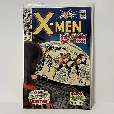 X-Men #37 Marvel Comics 1967-THIS BOOK HAS MINOR RESTORATION SEE DESCRIPTION • $33.99