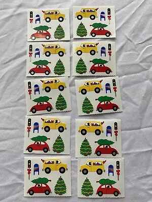 Mrs. Grossman's Sticker Lot Christmas Tree Car Vintage 1996 10 Mods Sheet  • $16.13