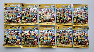 Lego 71009 Simpsons Series 2 Minifigures Polybag BRAND NEW X 10 Mystery Blind  • $95