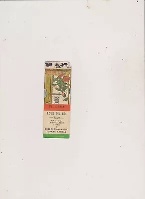 Louk Oil Co Topekaks- Matchbook Cover • $2.25