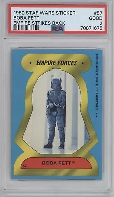 1980 Empire Strikes Back Boba Fett Sticker PSA 2 • $9.99