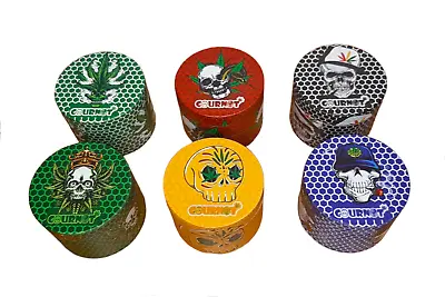 Herb Grinder 50mm 4 Part Durable Metal Cournot Skull Head Design Tobacco Grinder • £12.49