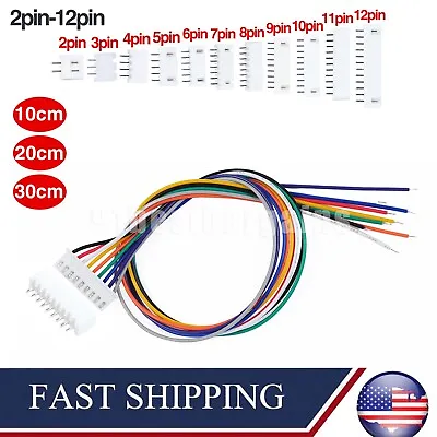 JST XH2.54mm 2/3/4-12 Pin Singleheaded Wire Cable Connector Set Male Female PCB • $6.40