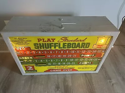 Vintage ROCK-OLA Manufacturing Co Electric Shuffleboard Scoreboard W/Key  *RARE* • $1399.99