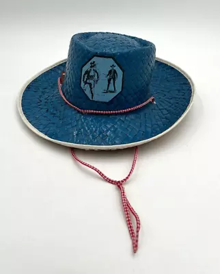 Vintage Children’s Blue Straw Cowboy/Cowgirl Hat • $18