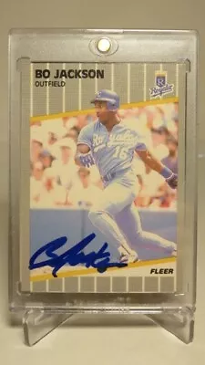 Bo Jackson 1989 Fleer Autographed Card Royals • $50