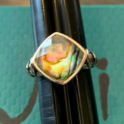 Angela By John Hardy (A By JH)  Size 9 Abalone 14k Gold & Sterling Silver Ring • $265