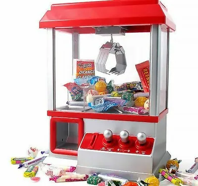 Candy Grabber Machine Toy Claw Game Kids Fun Crane Sweet Grab Gadget Arcade • £26.95