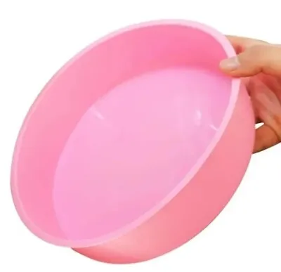 8 Inch Silicone Round Cake Tray Pan Mould Tins Non-stick Baking Muffin Bakeware • £5.19