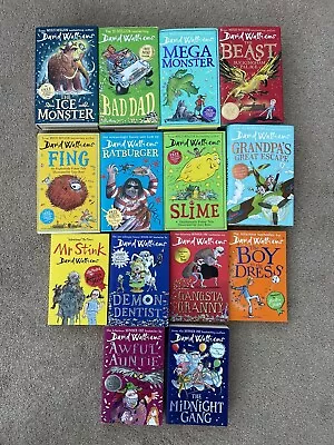 David Walliams Book Bundle - 14 Books (8 Hardback 6 Paperback) Children Kids • £23.99