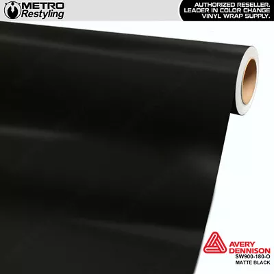 Avery Dennison Matte Black Vinyl Vehicle Car Wrap Decal Film Sheet Roll | 180-O • $4.95