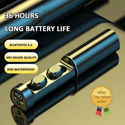 $20.18 • Buy LED Display Earbuds Wireless Bluetooth Earphones For Phone Headphones Waterproof
