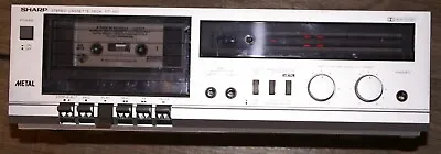 Vintage Sharp RT-100 Stereo METAL Cassette Deck Korea Cleaned TESTED (1982) • $44.95