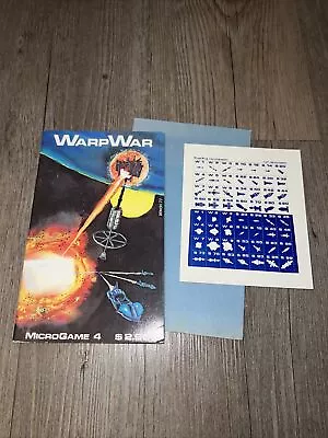 Vintage 1977 Metagaming Micro Game 4 Warp War RPG New Complete Unpunched Jackson • $64.95
