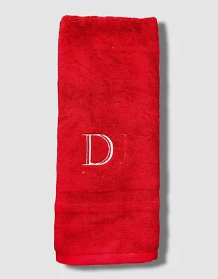 $25 Ralph Lauren Red Payton Monogrammed DJ Hand Towel 32  X 16  • $6.78