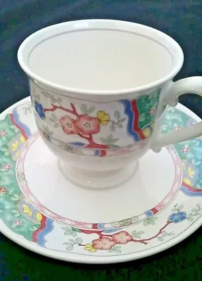 2 Mikasa Cups And Saucers Privincial Villa Medici 8oz Footed CV900 • $13.95