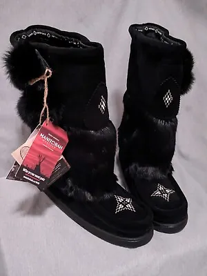 Manitobah Mukluks Snowy Owl Suede Boots Waterproof • $155.49