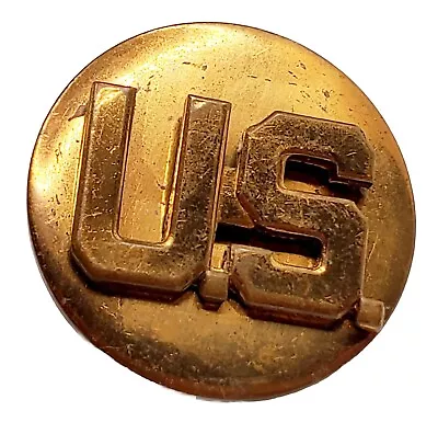 US Military Army Enlisted Collar Brass Insignia Pin Disc • $9.99