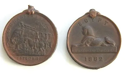 Pair Essay 1882 Egypt Medal With The Nile & Afghanistan Medal 1878 Royal Sussex • £142.51
