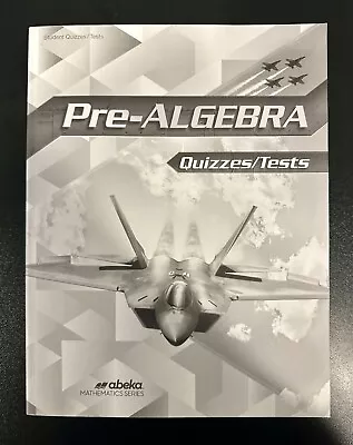 Pre-Algebra Student Quizzes/Test - ABEKA • $14.95