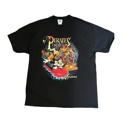 Vintage 90's Disneyland Mickey And Friends Pirates Of The Carribean T-Shirt • $200