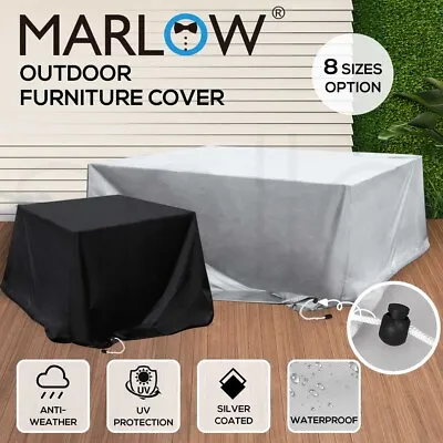 Outdoor Furniture Cover Garden Patio Waterproof Rain UV Table Protector 90-350cm • $26.99