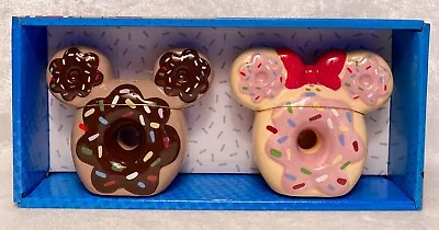 DISNEY Mickey Mouse & Friends DONUT Salt & Pepper Shakers Minnie Mouse NEW! 2024 • $24