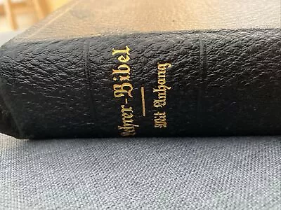 Lehrer-Bibel 1917 German Bible Old New Testament Martin Luther Amazing Condition • $250