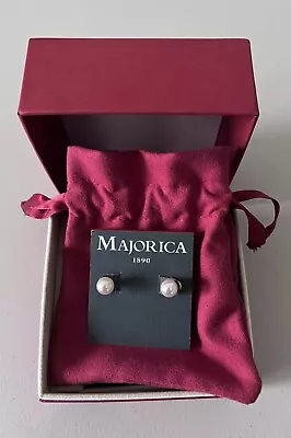 Marjorica Pearl Earrings Double Sided Reversible Brand New W/ Box & Pouch NWT • $39.99