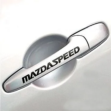 MAZDASPEED 3 5 6  CX7 RX7 Mazda Door Handle Decal Sticker Emblem Logo BLACK Pair • $9.99