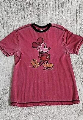 Retro Classic Mickey Mouse Ringer Disney Parks Red Size Small • $8