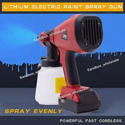 Cordless Paint Spray Gun For Milwaukee 18V Li-Ion Battery Brushless Motor 800ML • $74.49