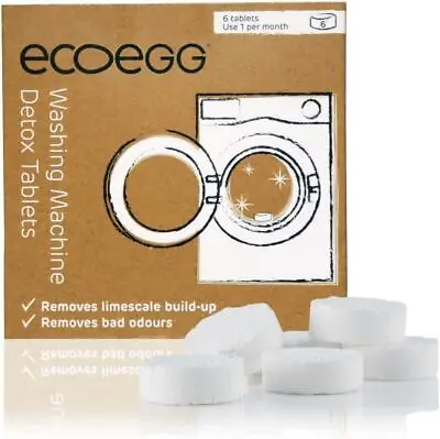 Ecoegg Washing Machine Detox Tablets (6 Pack) Hypoallergenic Eco Friendly  • £5.75