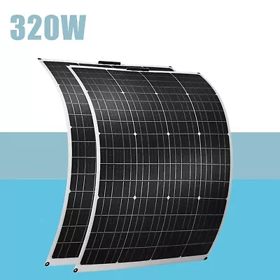 £270 • Buy 320W Solar Panel 12V Mono ETFE Semi-Flexible Bendable Charger Marine RV Cabin UK