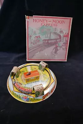 Vintage & Original Louis Marx Tin Honey-moon Express Wind Up Train Toy With Box • $29.99