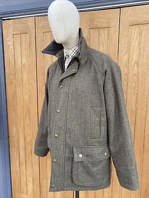£195 • Buy Men's Barbour TWEED Wool Field SHOOTING Jacket Coat HUNTING L/XL 42/44'