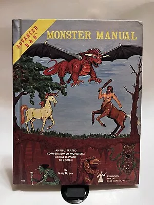 Advanced Dungeons And Dragons Monster Manual 1977 TSR Gygax • $499.99