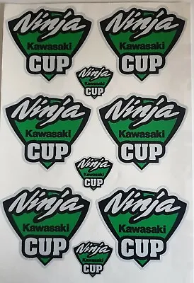 £6.99 • Buy Sticker Decal Sheet Kawasaki Ninja Cup X 9 Green / White