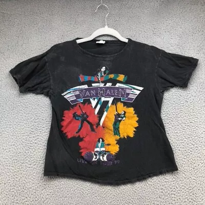 Van Halen Graphic T Shirt Womens Small Short Sleeve Casual Cotton Distressed • £26.99