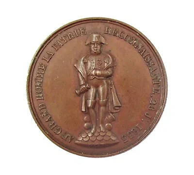 FRANCE 1833 NAPOLEON COMMEMORATION OF SIX VICTORIES 34mm MEDAL • £45