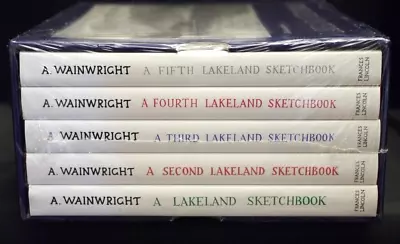 * Mint * Alfred Wainwright Lakeland Sketchbooks 5 Volume Set Unopened 2004 • £70