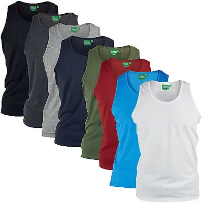 £9.50 • Buy D555 By Duke Mens Kingsize Muscle Vest T-Shirt Cotton Sleeveless Gym Tank Top XL