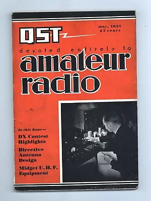 QST Magazine Vol. 21 #5 VG+ 4.5 1937 • $86