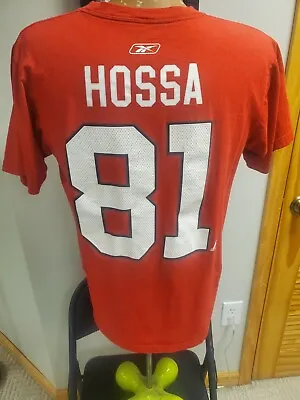 Chicago Blackhawks Marian Hossa Jersey T-shirt Medium Reebok • $5.99