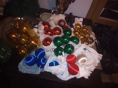 Vintage Christmas Ornaments Lot Of 32 • $16.50