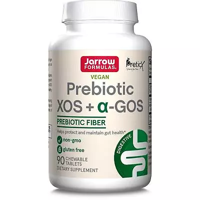 Jarrow Formulas Prebiotics XOS + α-GOS 90 Tablets Digestive Support Gut Health • £23.28