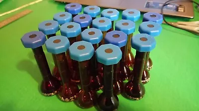 £14.50 • Buy 2 X 10ml Fisherbrand Amber Borosilicate Glass Class A Flasks With Stopper