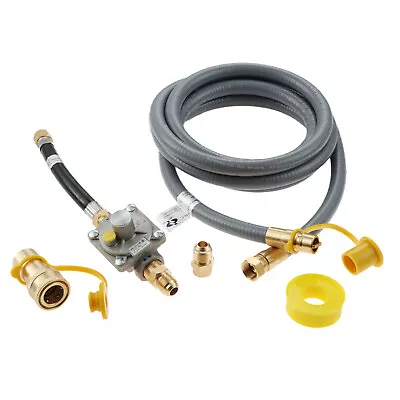 1/2   10FT Natural Gas Hose With Quick Connector & Regulator Kit For Gas Grill • $113.95