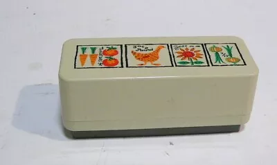 Vintage MCM 1960’s Texas Melamine Chicken Sunflower Onions Tomatoes Butter Dish  • $15.99