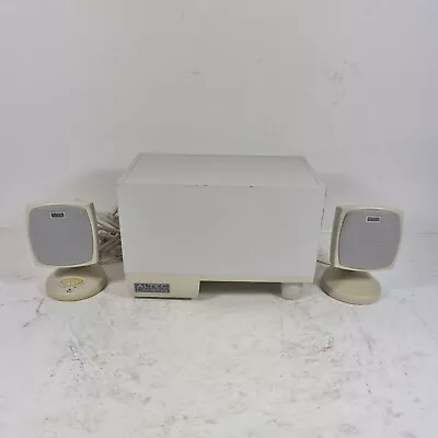 £34.99 • Buy 90s Vintage Tiny Made By Altec Lansing ACS33 Computer PC Speaker System Working 